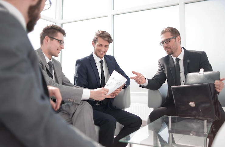 A calm meeting room prepared for a mediation session